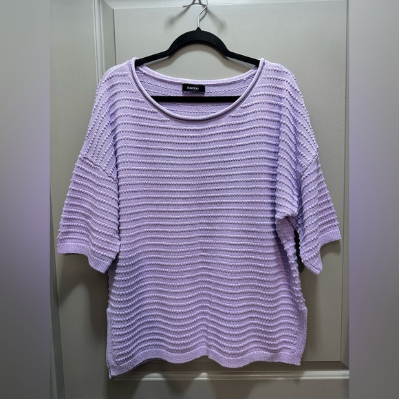 Dokotoo Sweaters - Dokotoo Size XL Lavender Short Sleeve Sweater EUC